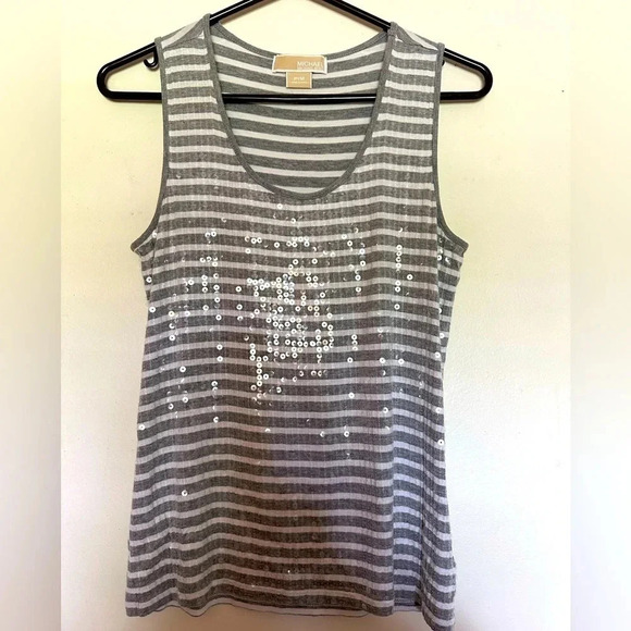 Michael Kors sequin front tank. Size P/M - Picture 1 of 4